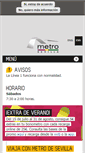 Mobile Screenshot of metro-sevilla.es